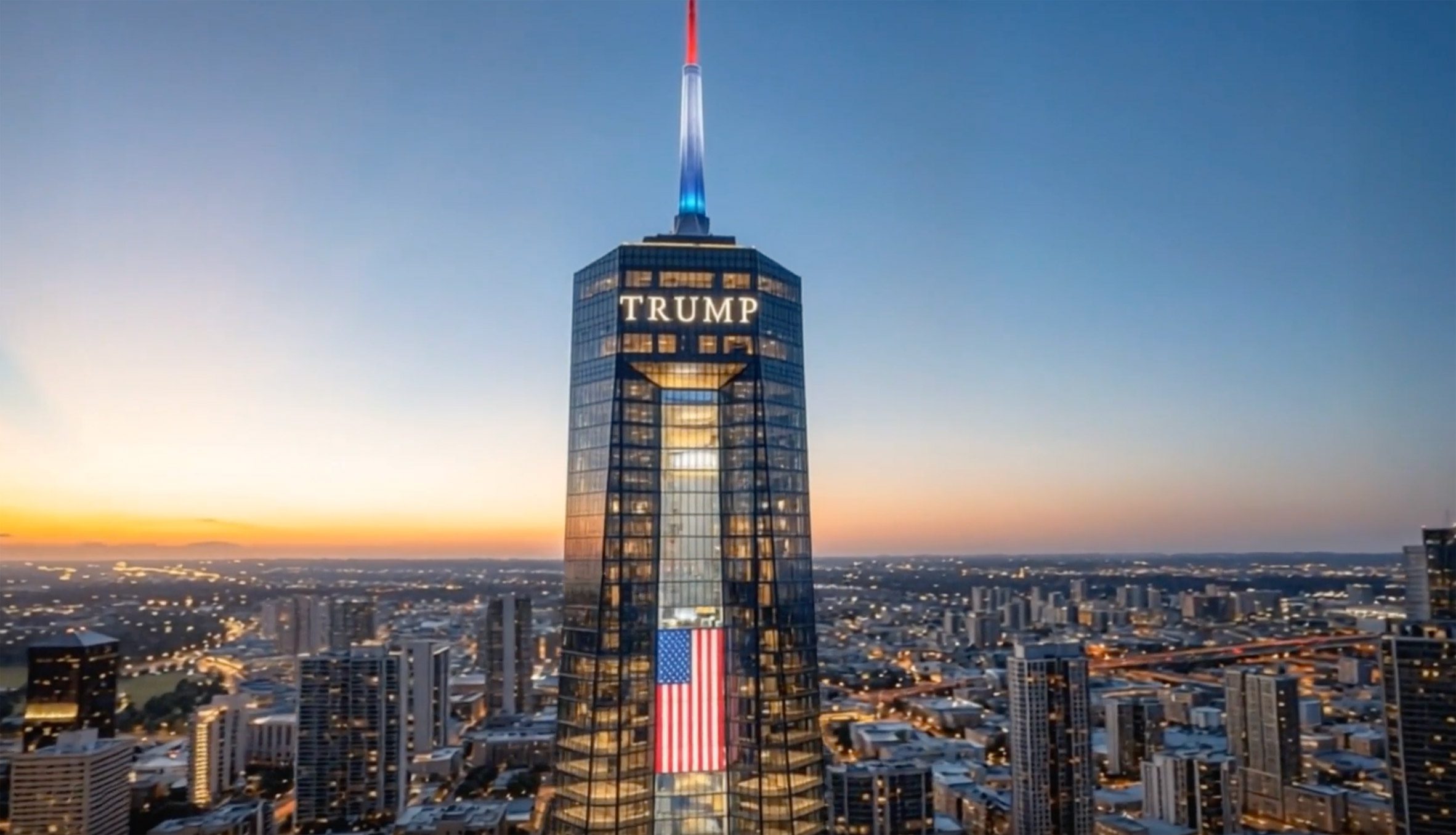 Trump presidential library skyscraper