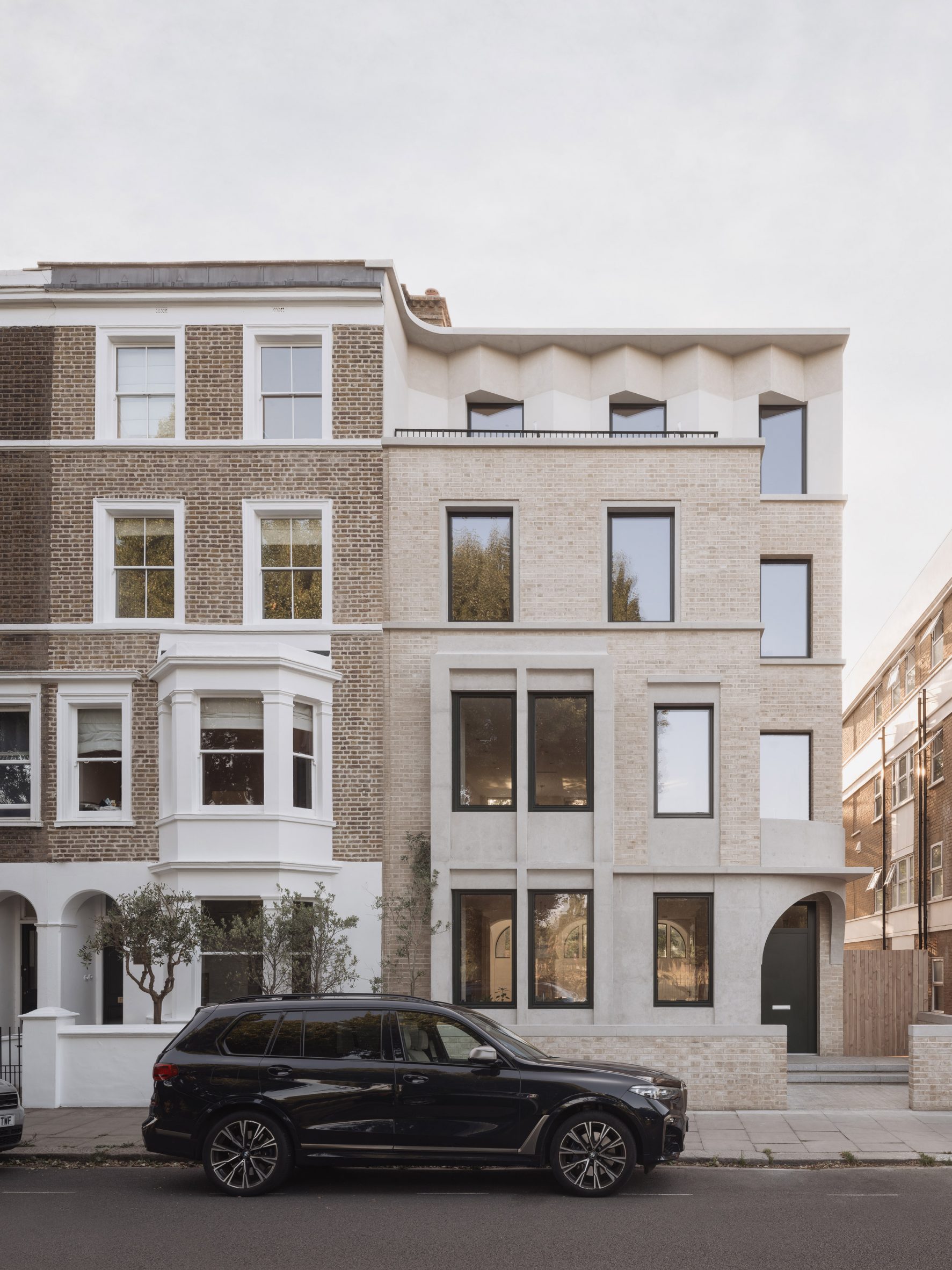Brickwork facade