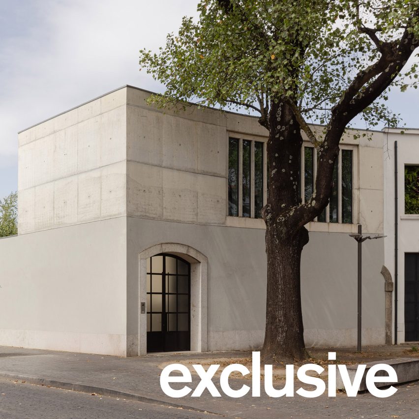 António Bessa Cruz Architects replaces Porto car workshop with industrial-themed home