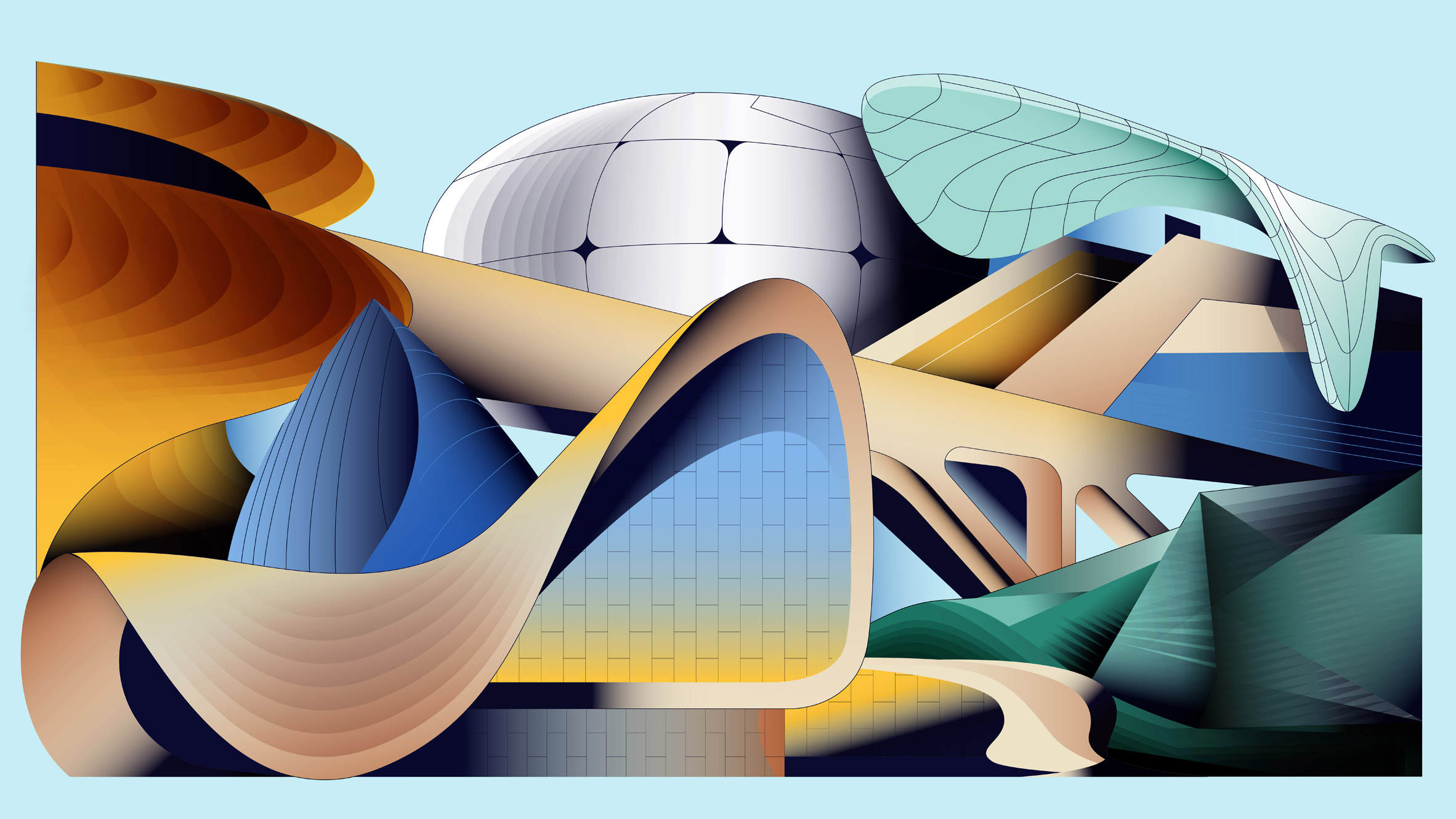 Parametricism illustration by Jack Bedford