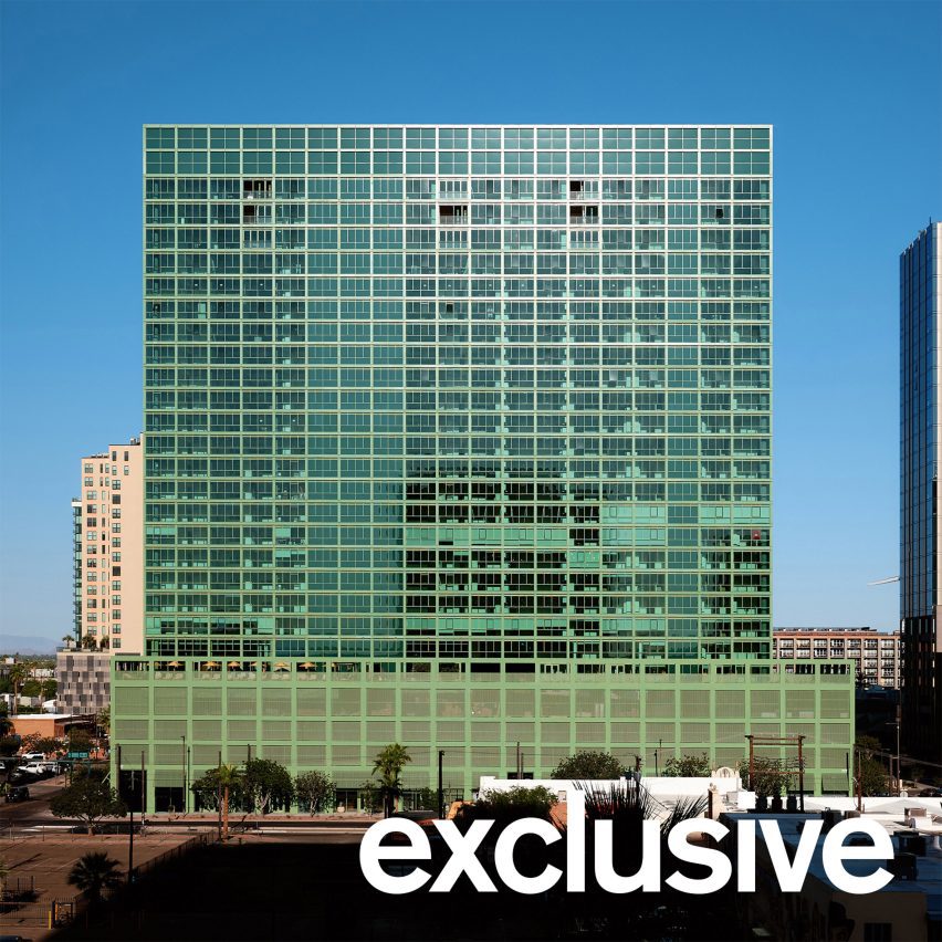 Johnston Marklee completes “democratic by nature” green-metal tower in Phoenix