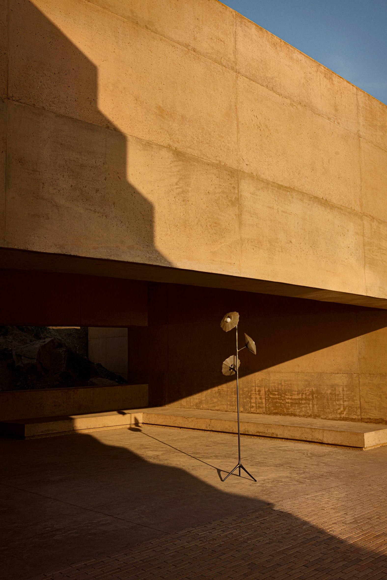 Federico Stefanovich's Salina floor lamp at Casa Puertecito