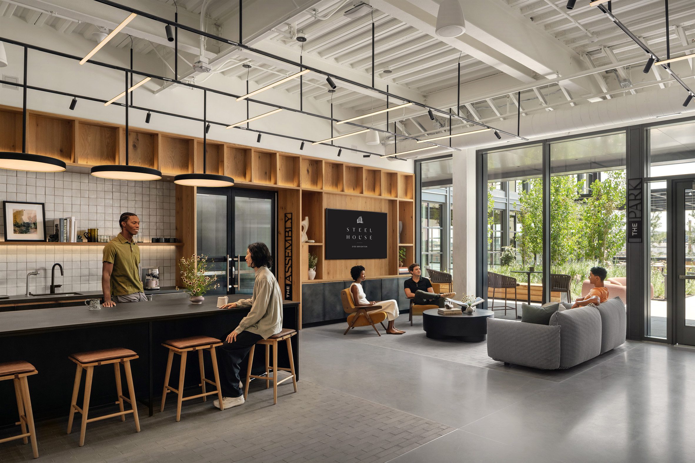 Industrial office interior in Denver