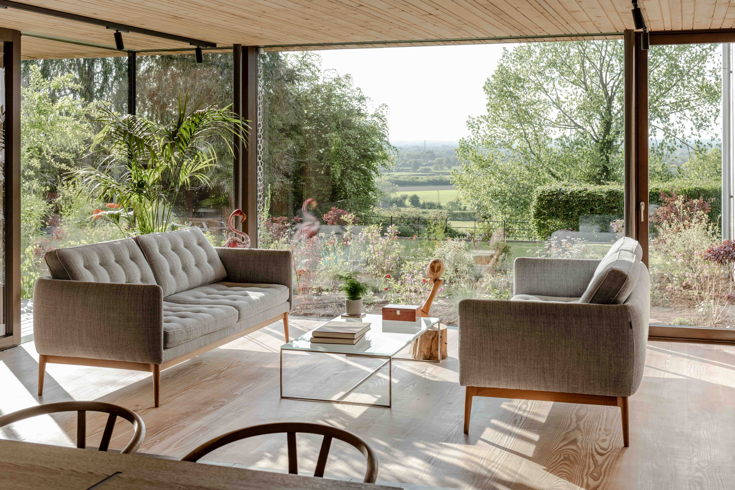 Glazed room lets in light, in Gresford Architects extension