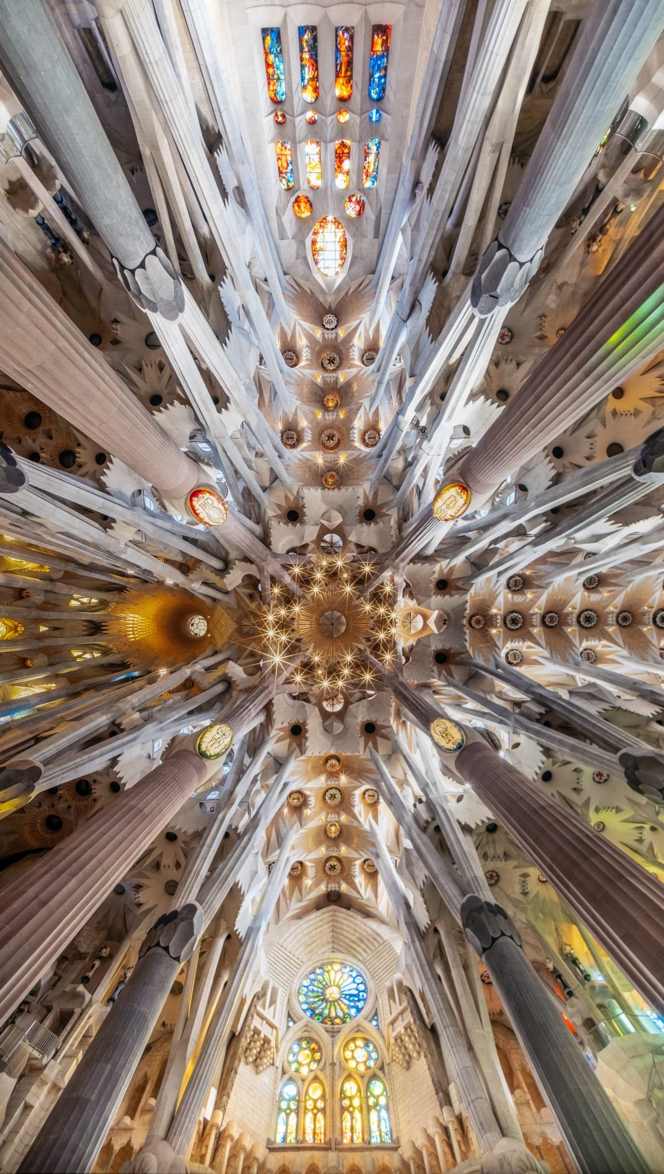 Ceiling of Sagrada Familia