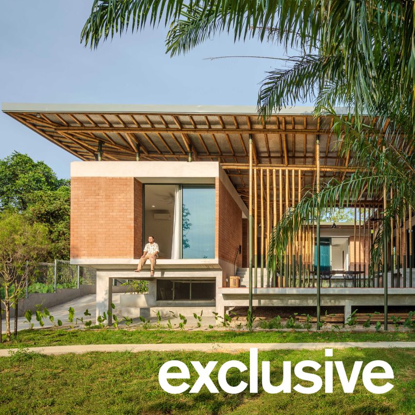 Eleena Jamil shades Malaysian guesthouse with bamboo and steel canopy