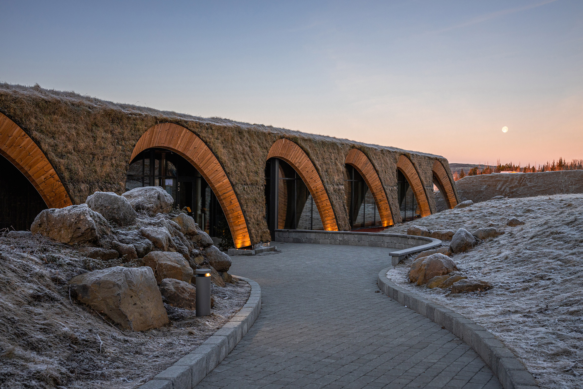 Entrance to spa in Iceland 